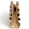 Gold Pleated Clutch Bag with Chain Strap