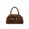 Faux Fur Zebra Print Mini Handbag