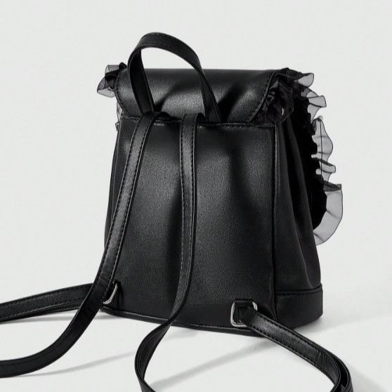 Gothic Lace Bow Studded Backpack