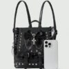 Gothic Lace Bow Studded Backpack