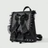 Gothic Lace Bow Studded Backpack