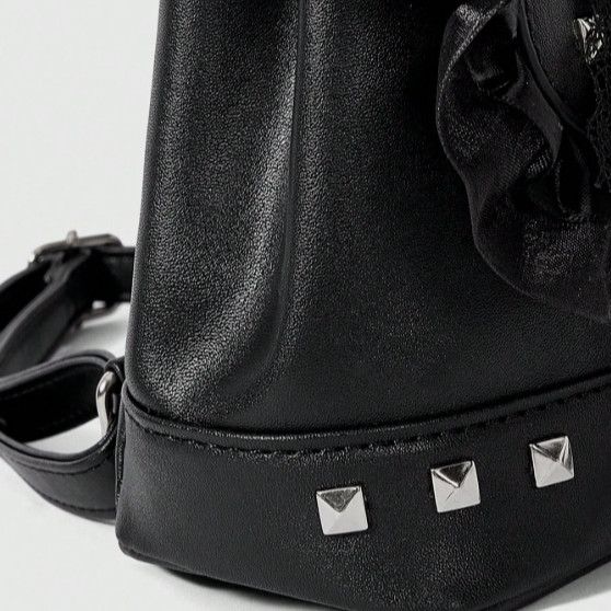 Gothic Lace Bow Studded Backpack