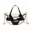 Black & White Bikini Design Crescent Shoulder Bag