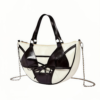 Black & White Bikini Design Crescent Shoulder Bag
