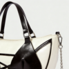 Black & White Bikini Design Crescent Shoulder Bag