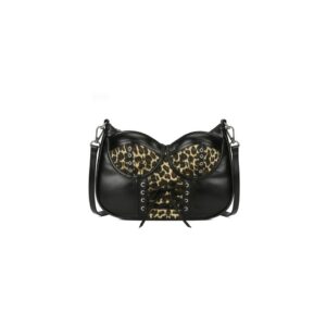 Leopard Corset-Style Crossbody Bag