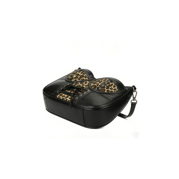 Leopard Corset-Style Crossbody Bag