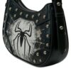 Spider Studded Hobo Shoulder Bag