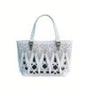 Bohemian White Lace Tote Bag