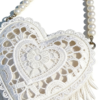 Romantic Fringe Heart Pearl Mini Bag