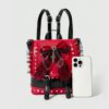 Red & Black Gothic Bow Cross Mini Backpack