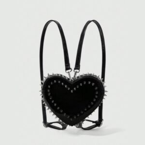 微信图片_20250603131508 Spiked Black Patent Heart Convertible Backpack