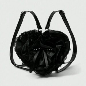 Gothic Ruffled Heart Mini Backpack