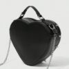 Occult Eye & Dagger Studded Heart Crossbody Bag