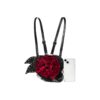 Gothic Red Rose Heart Mini Backpack