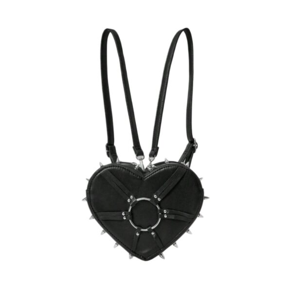 Spiked Harness Heart Mini Backpack