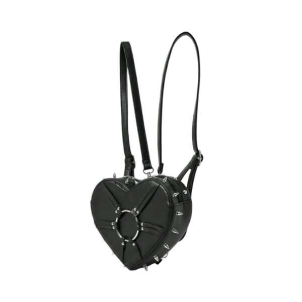 Spiked Harness Heart Mini Backpack