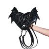 Gothic Bat Wing Chain Crossbody/Backpack Bag