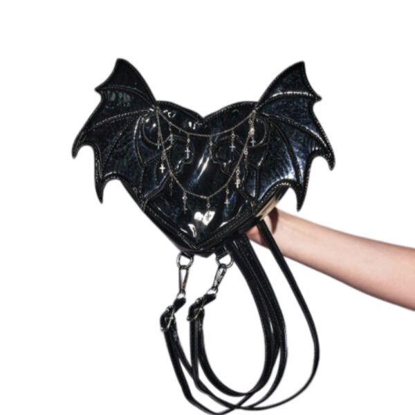 Gothic Bat Wing Chain Crossbody/Backpack Bag