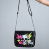 Neon Skull Studded Crossbody Bag