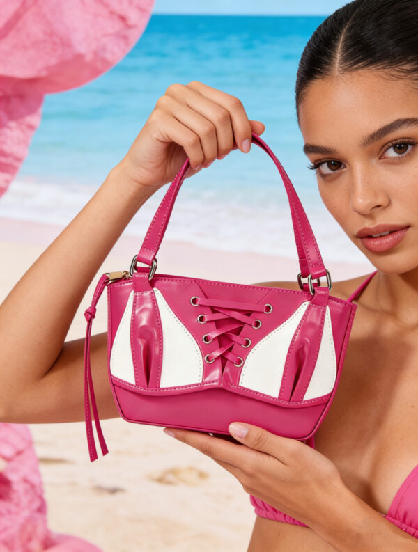 Barbie Pink Corset-Style Mini Handbag