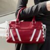 Stripe Lace-Up Mini Handbag