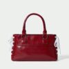 Stripe Lace-Up Mini Handbag