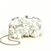 3D Floral Chain Clutch Bag