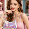 Holographic Star Chain Shoulder Bag