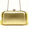 3D Floral Chain Clutch Bag