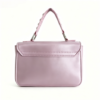 Pink Satin Pearl Feather Mini Handbag