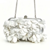 3D Floral Chain Clutch Bag