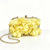 3D Floral Chain Clutch Bag
