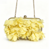 3D Floral Chain Clutch Bag