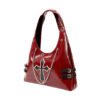 Red Cross Chain Buckle Tote Bag