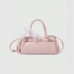 Pink Ribbon Buckle Mini Handbag