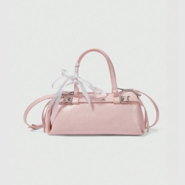 Pink Ribbon Buckle Mini Handbag