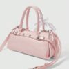 Pink Ribbon Buckle Mini Handbag