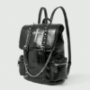 Punk Cross Spike Chain PU Backpack