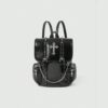 Punk Cross Spike Chain PU Backpack