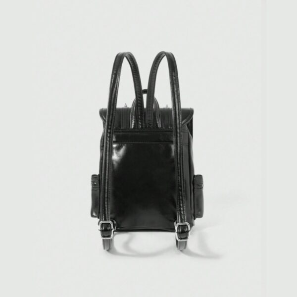 Punk Cross Spike Chain PU Backpack
