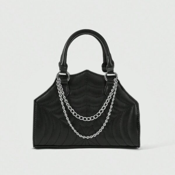 Spider Web Stitch Chain Mini Handbag
