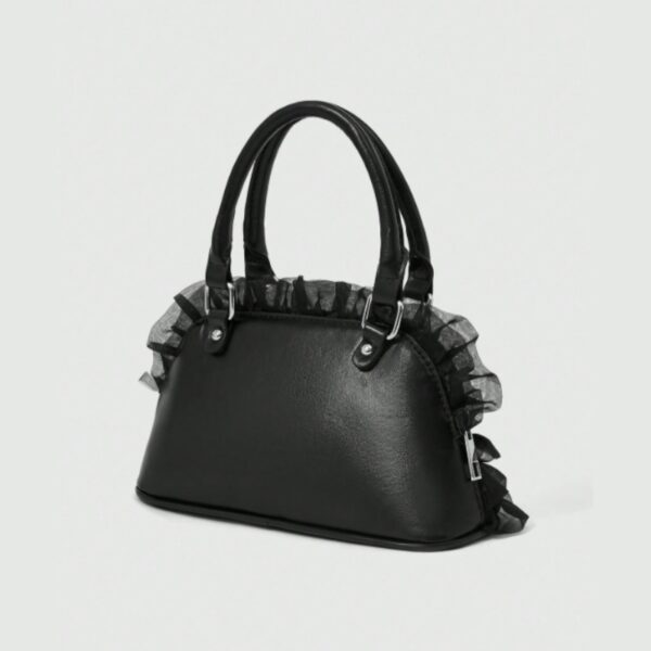 Gothic Ruffle Lace Cross Handbag