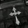Gothic Ruffle Lace Cross Handbag