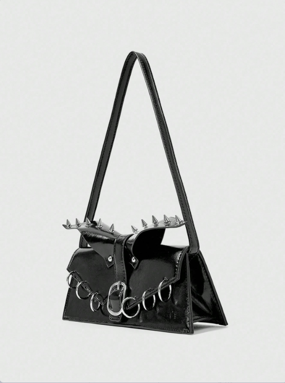 Punk Spiked Bat Wing Shoulder Bag