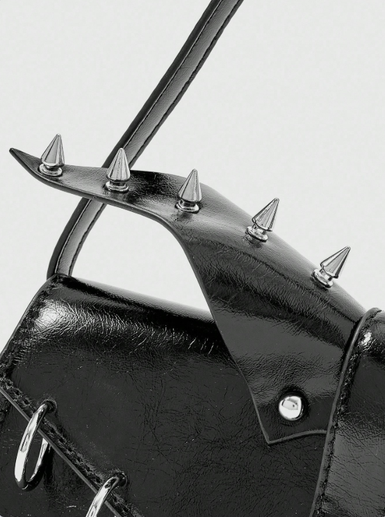 Punk Spiked Bat Wing Shoulder Bag