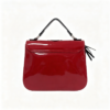 Hot Rod Car Embroidery Patent Leather Handbag